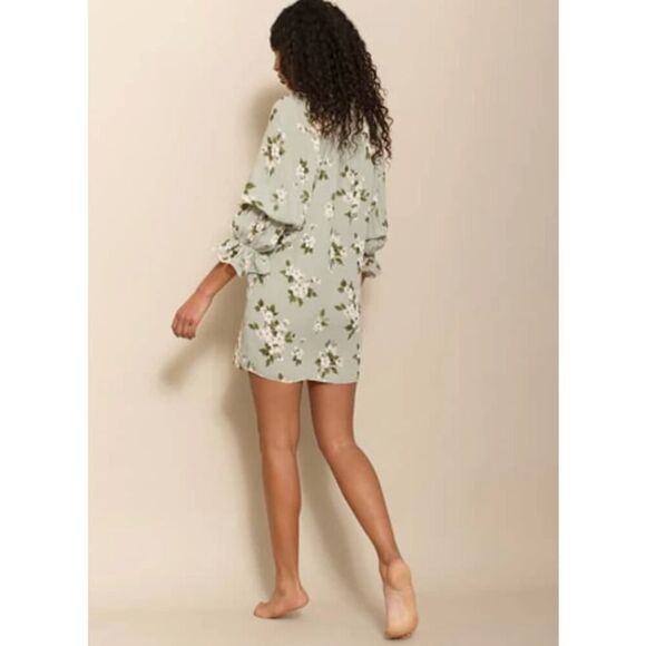 REFORMATION Adrienne Dress in Green Floral - Size L - New - Picture 2 of 5